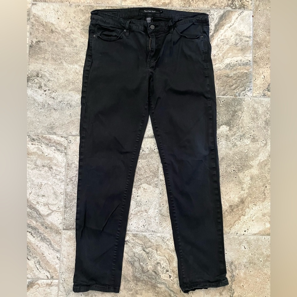 Calvin Klein Jeans Black Stretch Skinny Leg Pants 14